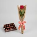 1 Rose With Chocolates