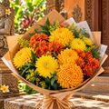 Yellow and orange flowers