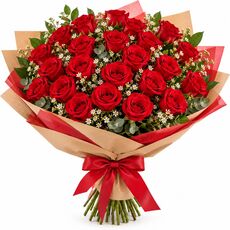 24 red roses