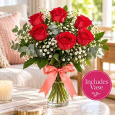 roses with vase