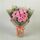 12 bali pink rose bouquet