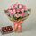 20 Pink Roses Bunch With Chocolates