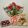 3 Bali Roses + Teddy Bear + Chocolates