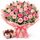 20 pink roses and chocolates