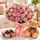 20 pink roses with chocolates and teddy