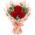 3 red roses