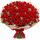 60 red roses in a bunch