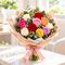 mixed bright roses