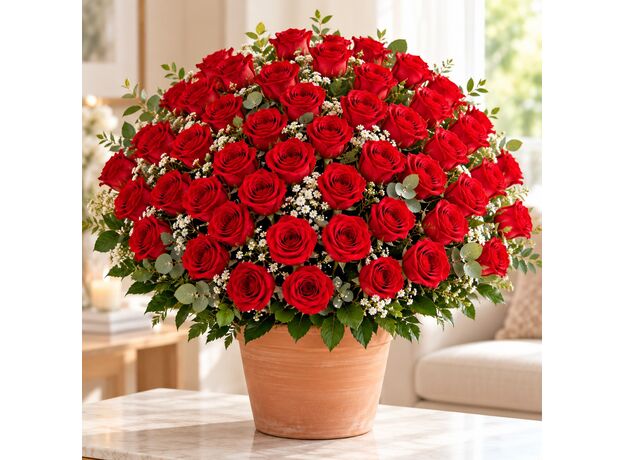 60 red roses Bali