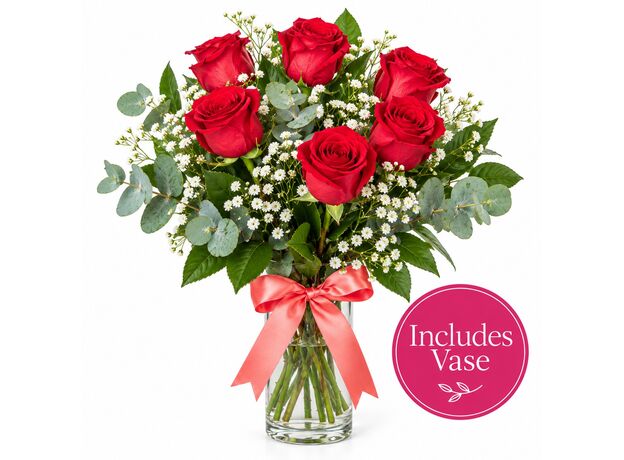 roses with vase